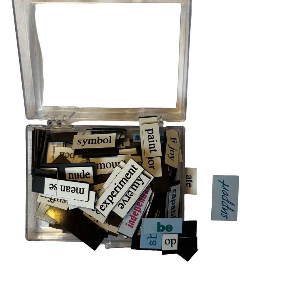 The Artist Magnetic Poetry Kit - vintage 90’s